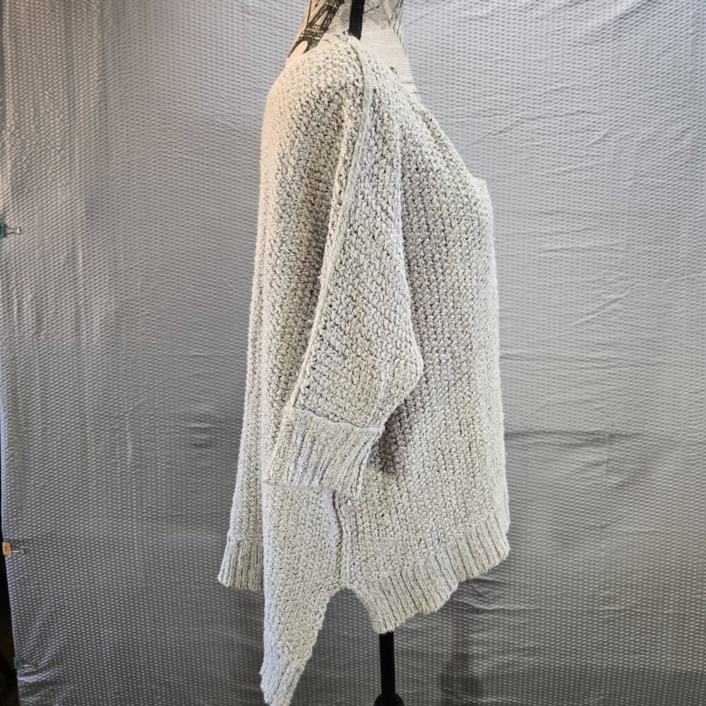 Free People Oversized Cozy Cat Chunky Pullover Knit Sweater XS Slouchy Boxy Boho - Picture 6 of 13